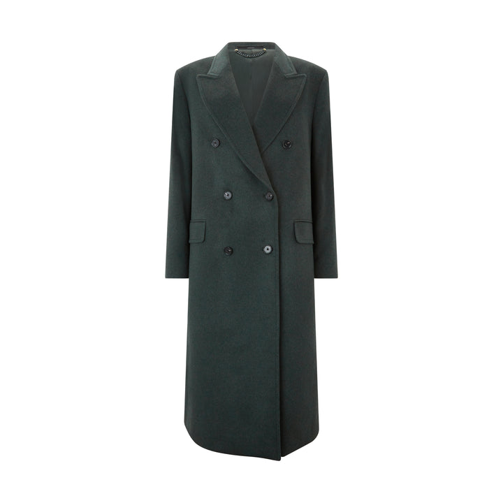 Green Wool Cashmere Coat