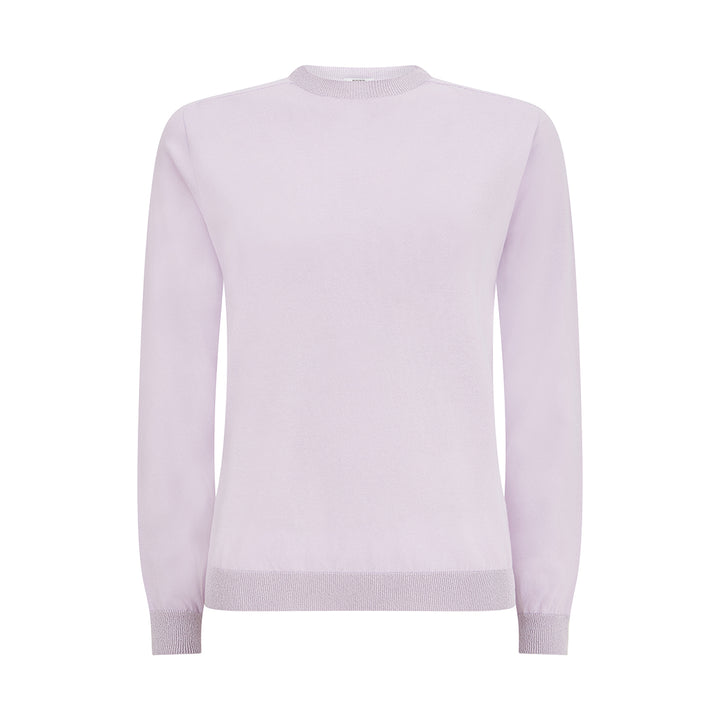 Cotton Knitted Sweater Lilac