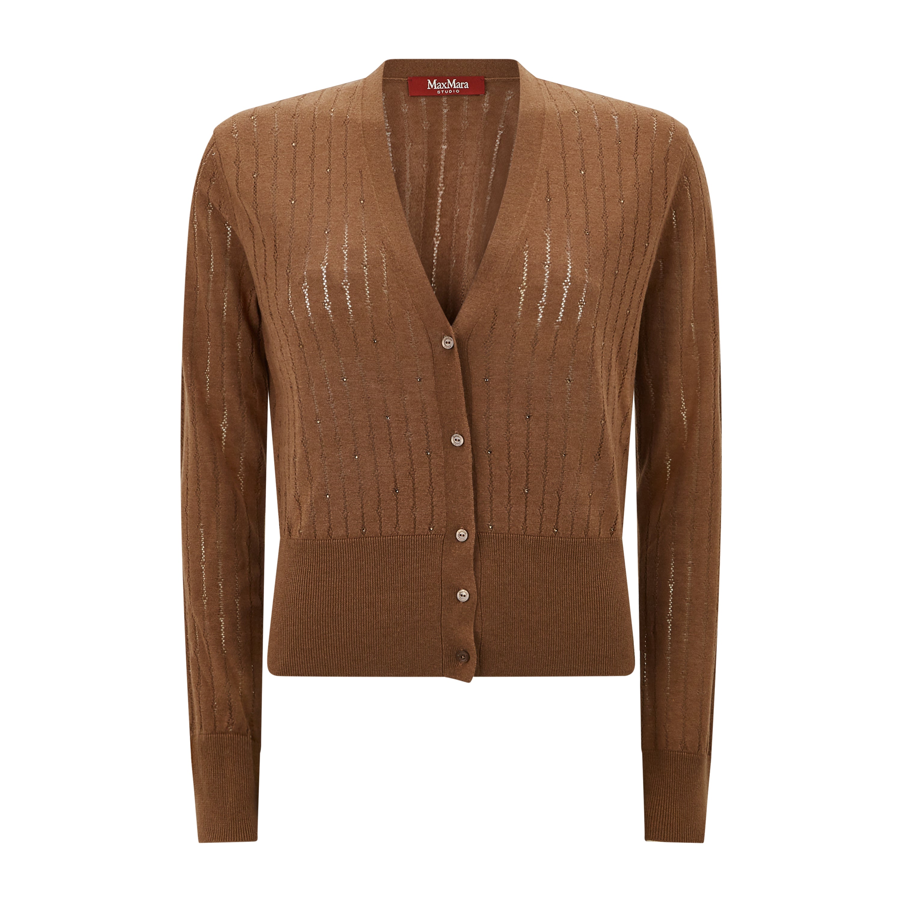 N!ce knit cardigan（BROWN） KHUDER KNIT CARDIGAN – A KIND OF GUISE