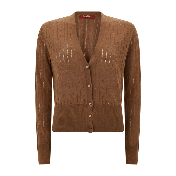 Nogara Silk Wool Knitted Cardigan