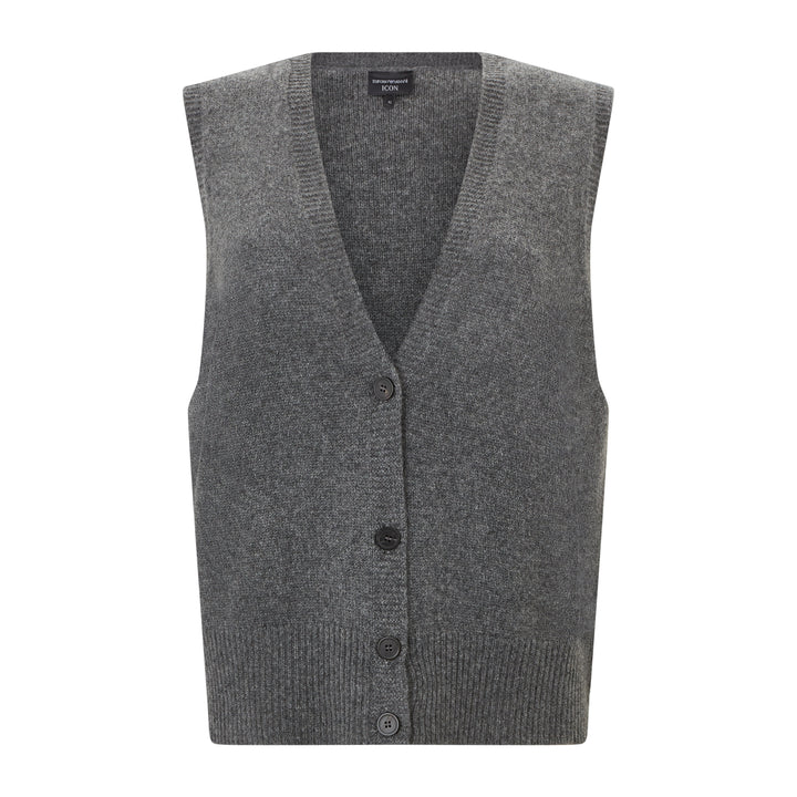 Cashmere Cardigan Vest