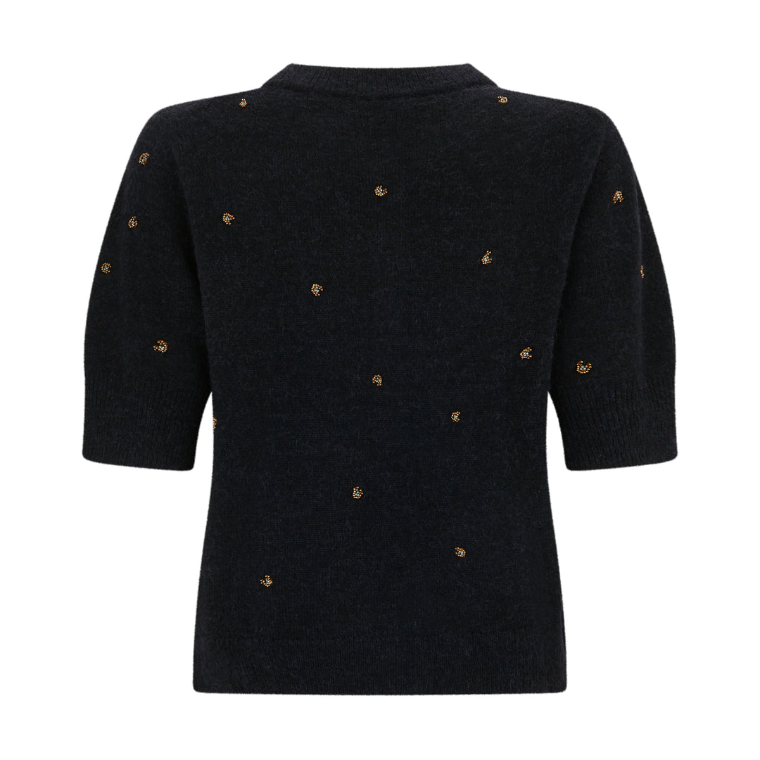 Short Sleeved Knitted Cardigan