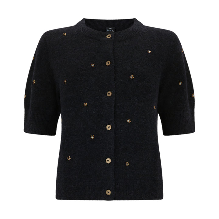 Short Sleeved Knitted Cardigan