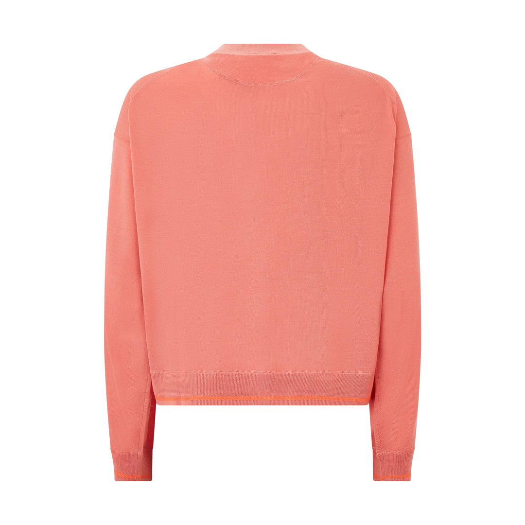 Plain Pink Knitted Cardigan