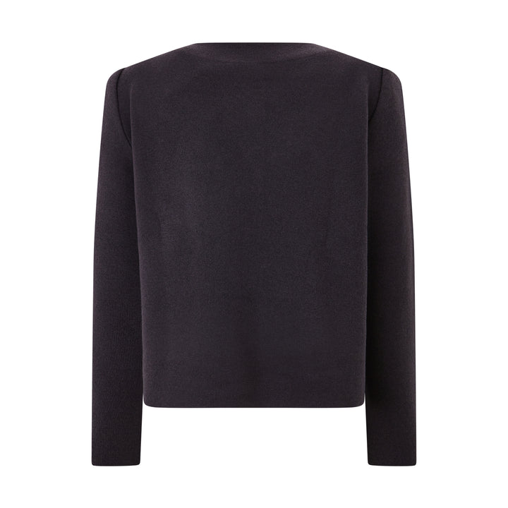 Brown Knitted Wool Cashmere Jacket