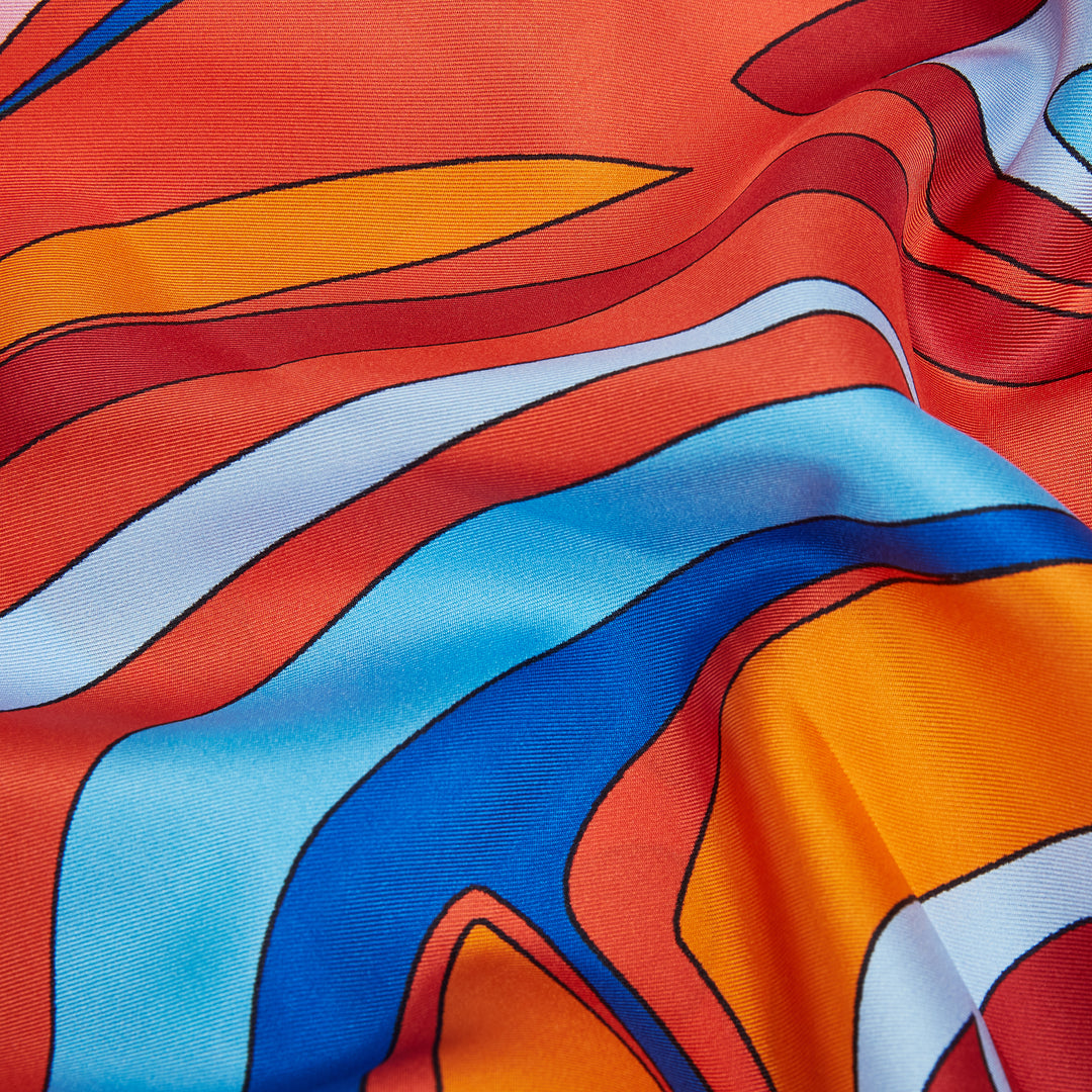 Abstract Butterfly Silk Scarf