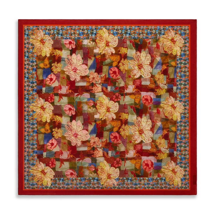 Patch Flower Square Scarf