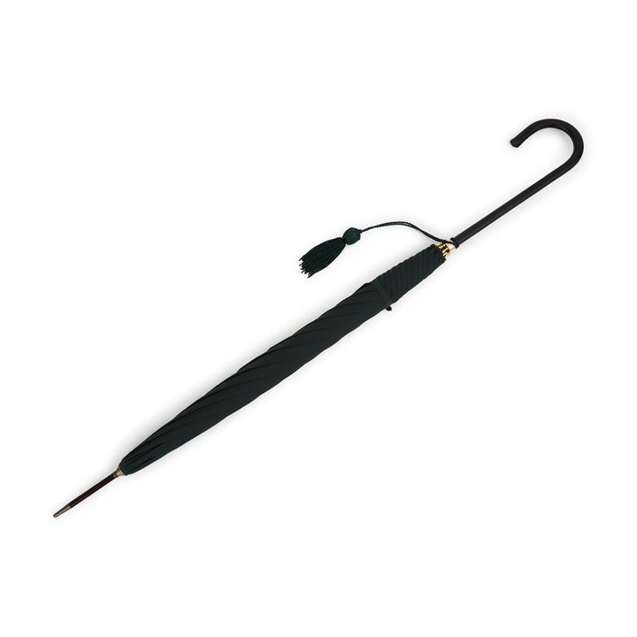 Slim Leather Umbrella Dark Green