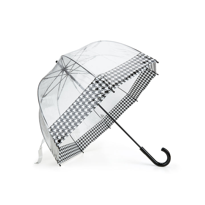 Birdcage Houndstooth Border Walking Umbrella