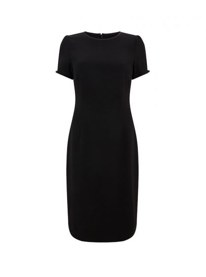 Jada Tailored Wool Crepe Shift Dress