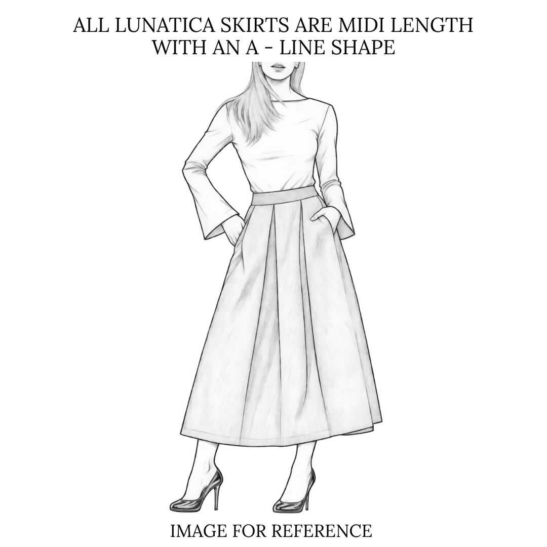 Luna Ivory Jacquard Square Skirt