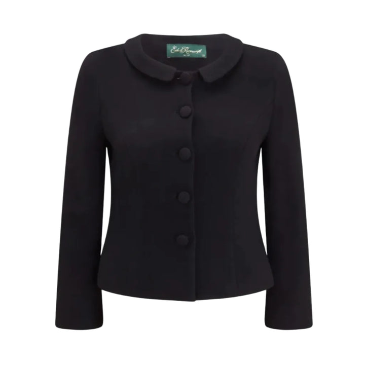 Harper Black Tailored Penny Collar Jacket