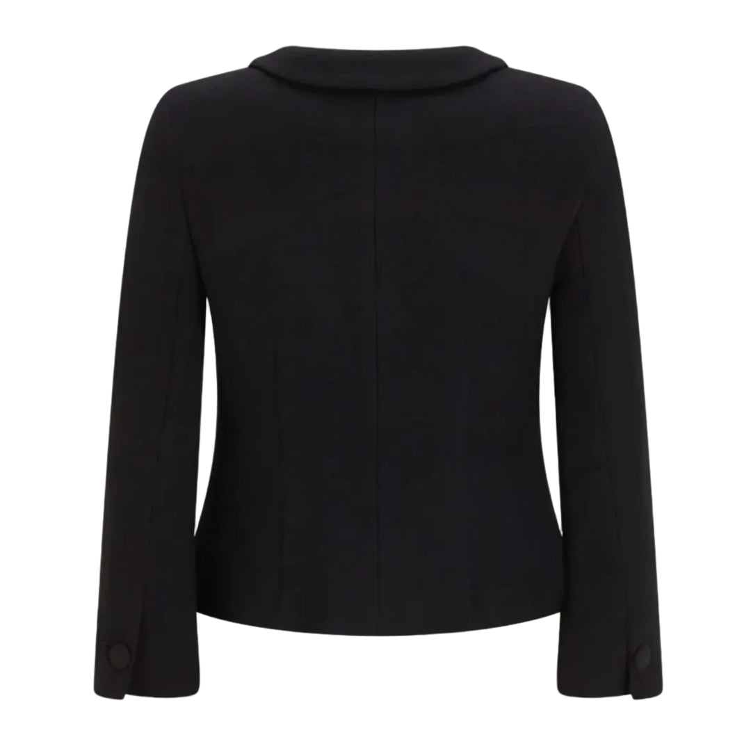 Harper Black Tailored Penny Collar Jacket