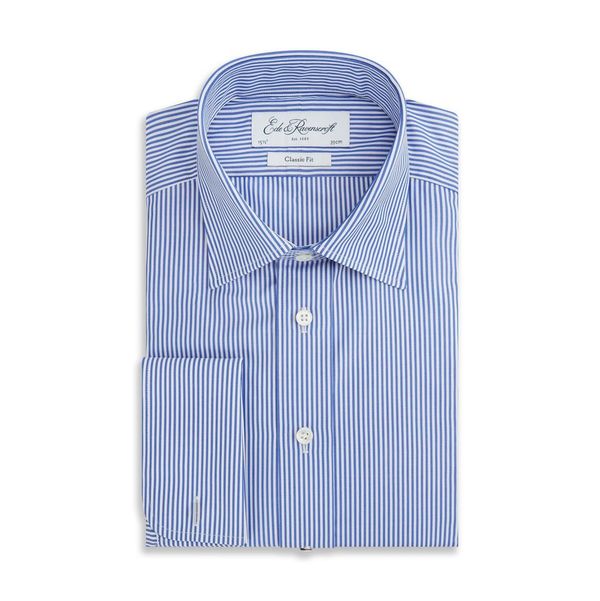 Ainsley Blue White Bengal Stripe Shirt