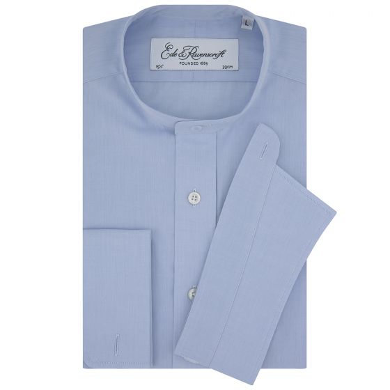 Anton Pale Blue Two Fold Cotton Poplin Tunic Shirt