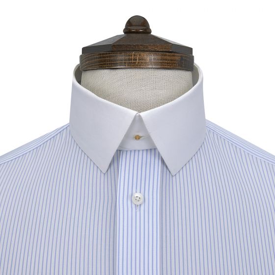 Cameron White Starched Cotton Cutaway Collar