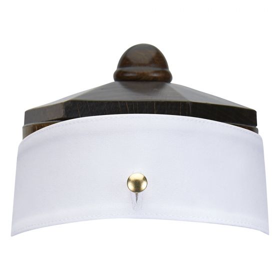 Non Starched White Fused Cotton Wing Collar