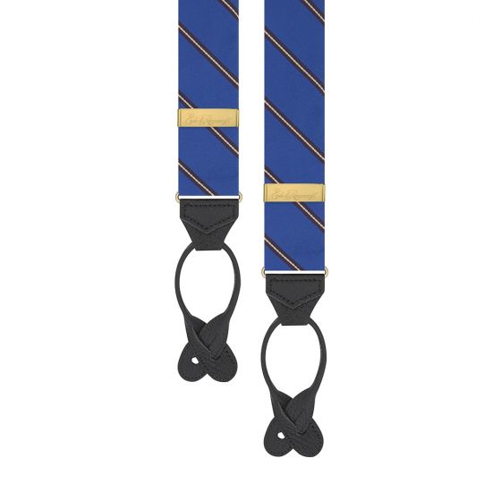 Lincoln's Inn Stripe Blue Silk Braces