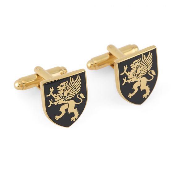 Ede & Ravenscroft | Gilt Cufflinks With Gray's Inn Crest Detail