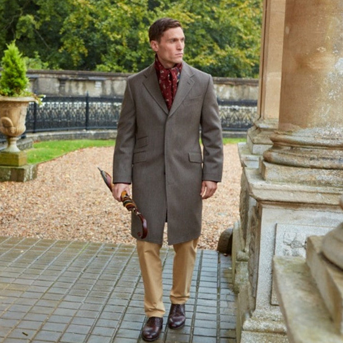 Rothbury Brown Covert Twill Coat