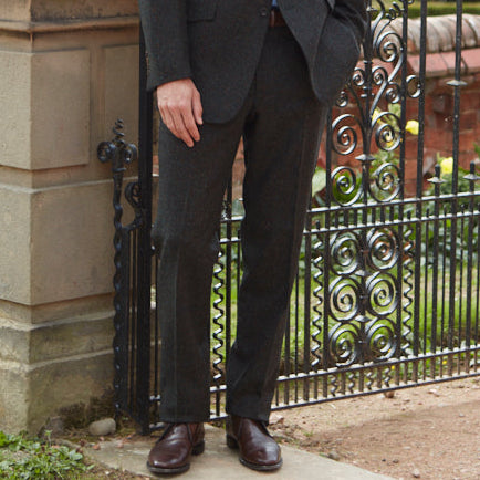 Barney Green Donegal Check Tweed Trouser