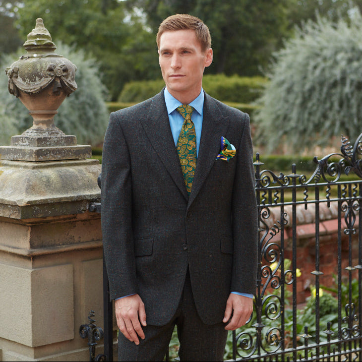 Faulkner Green Donegal Check Tweed Jacket