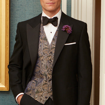 Hyde Green Paisley Silk Waistcoat