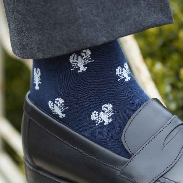 Sutton Blue Lobster Cotton Sock