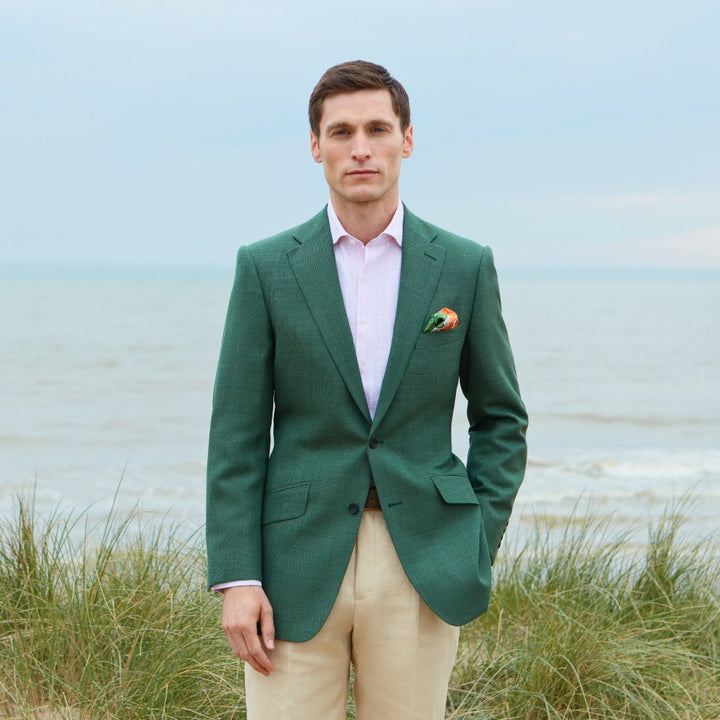 Gregory Green Hopsack Wool Jacket