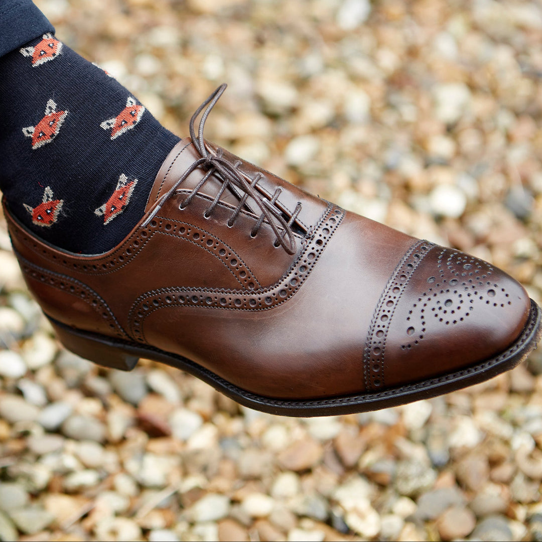 Savoy Brown Oxford Semi Brogue