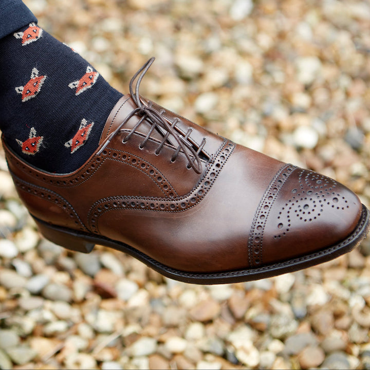 Savoy Brown Oxford Semi Brogue