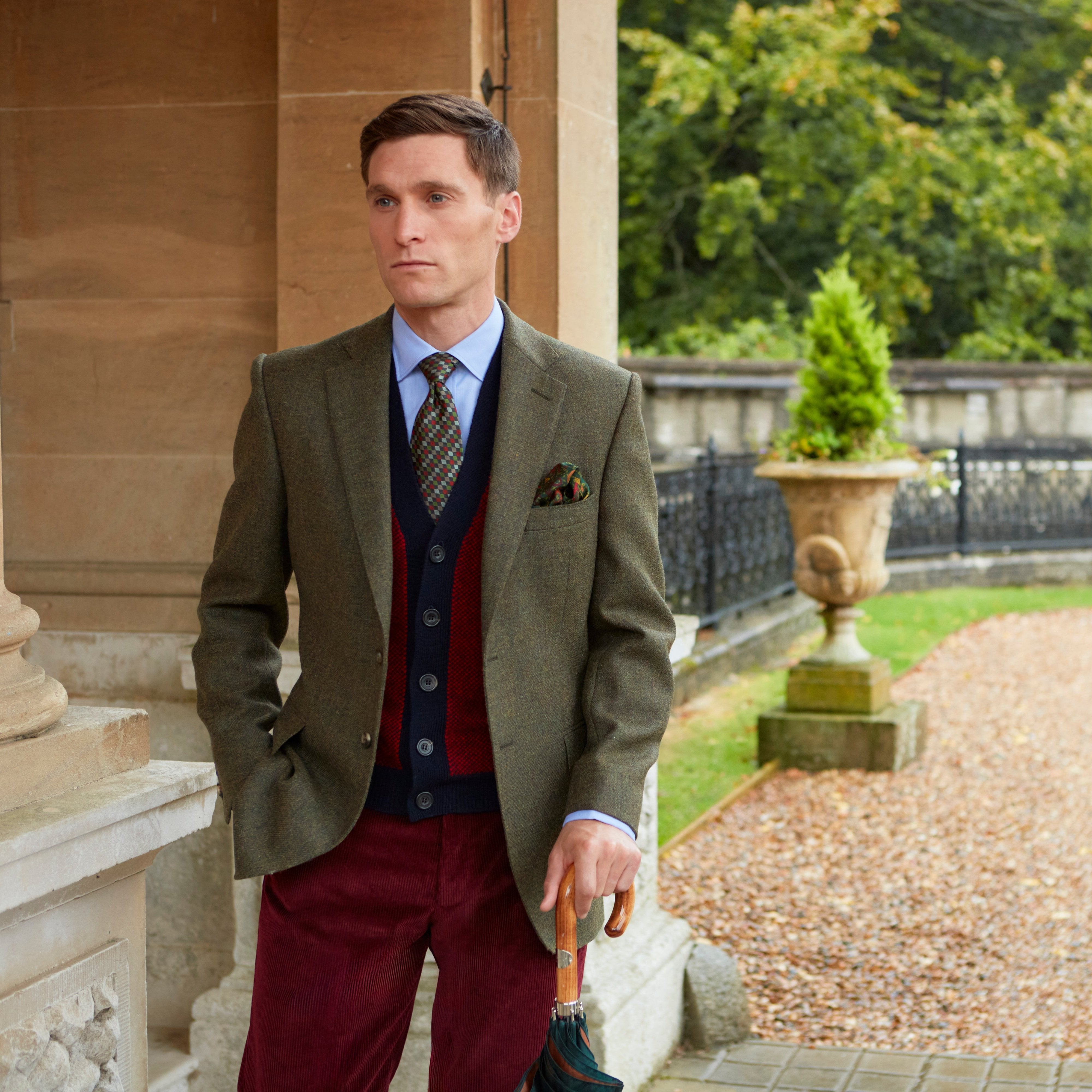 Ede & Ravenscroft | William Green Tweed Jacket | Green