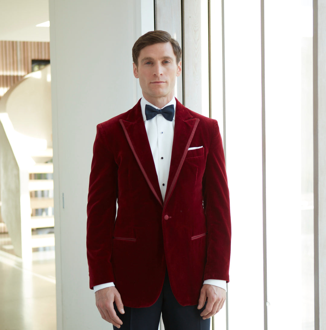 Balinteer Berry Velvet Jacket