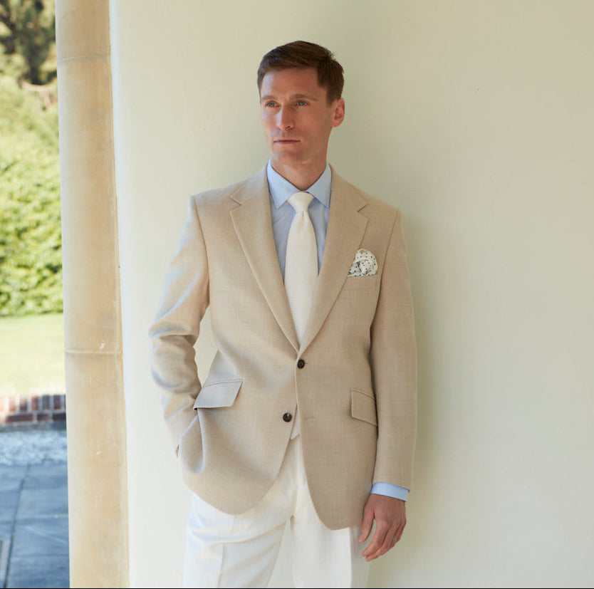 William Ivory Basketweave Jacket