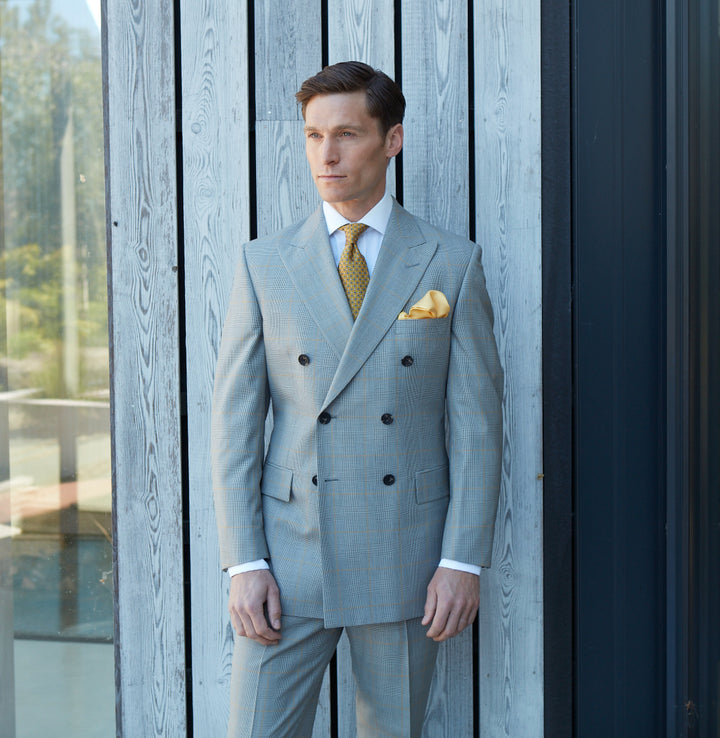 Farringdon Black White Prince Of Wales Suit
