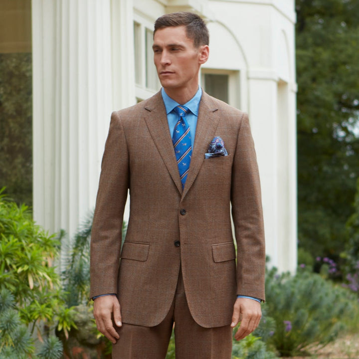 Barnes Beige Check Suit
