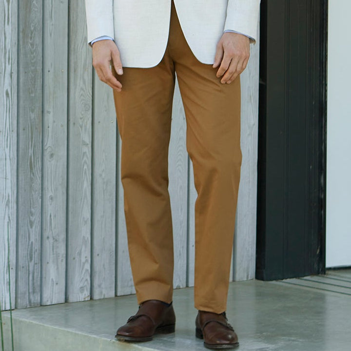 Thomas Tobacco Cotton Twill Trouser