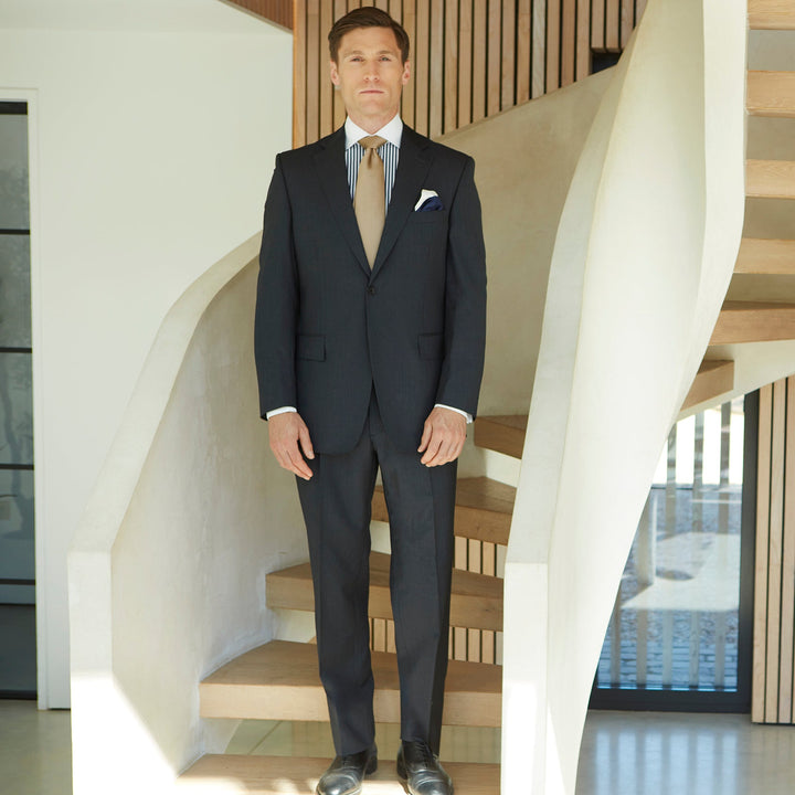 Cambridge Charcoal Fine Stripe Suit