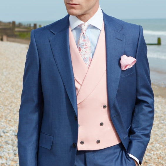 Hayward Light Pink Wool Waistcoat