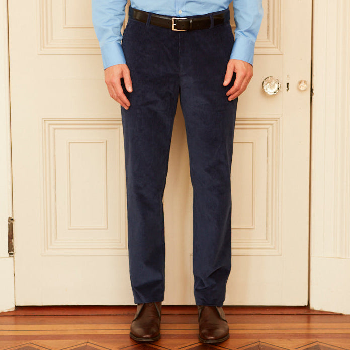 Thomas Navy Corduroy Trouser