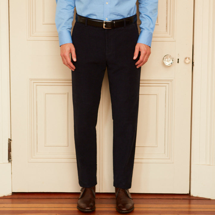 Thomas Navy Moleskin Trouser