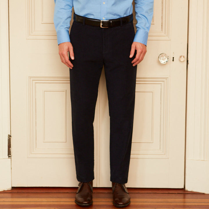Thomas Navy Moleskin Trouser