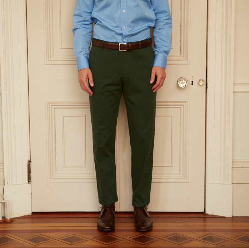 Thomas Green Cotton Twill Trouser