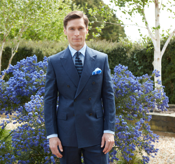 Baylen Navy Linen Jacket