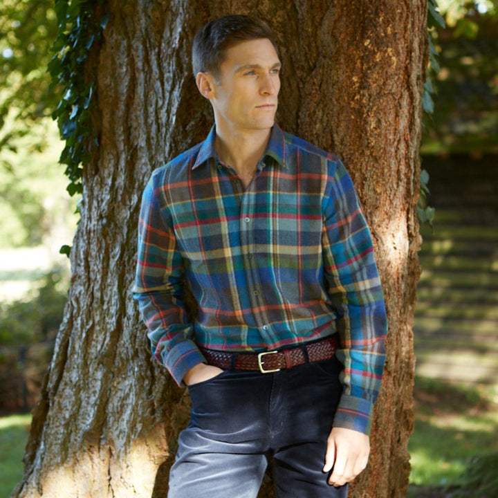 Alex Multi Melange Plaid Check Shirt