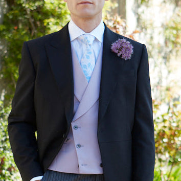 Hayward Lilac Royal Gabardine Wool Waistcoat