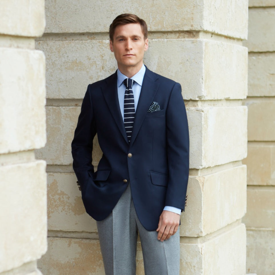 Gregory Navy Twill Blazer