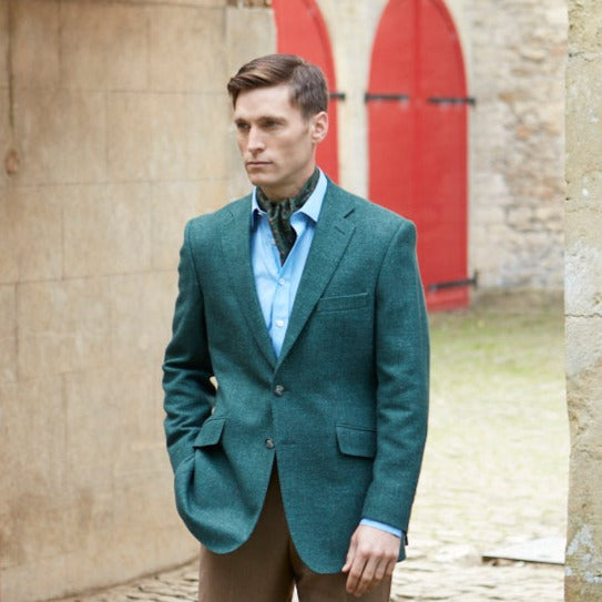 William Dark Green Marl Jacket