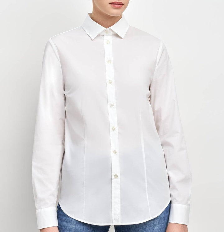 Anna Stretch Cotton Popline Shirt
