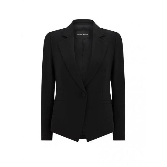 Tailored Short A-Line Cady Crepe Jacket